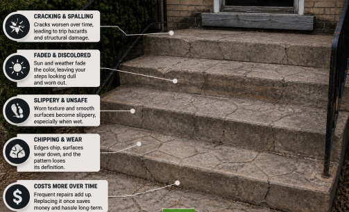 Stamped Concrete Damage